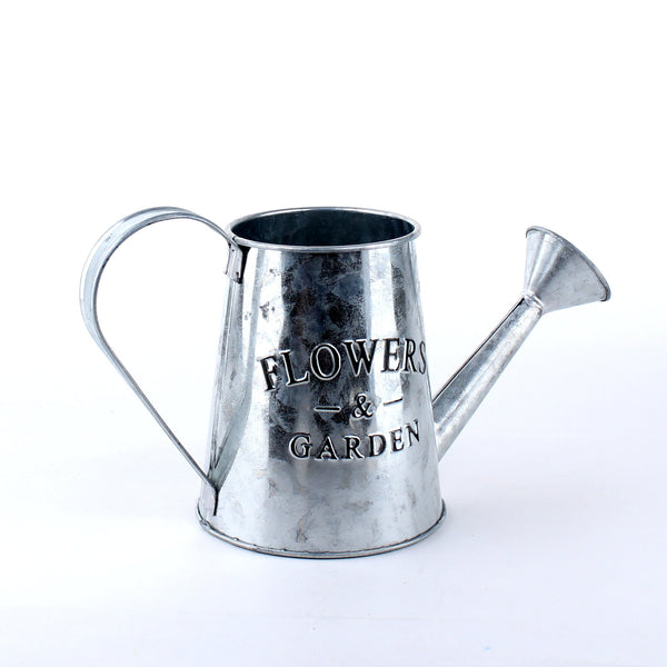 Silver Tin Watering Can