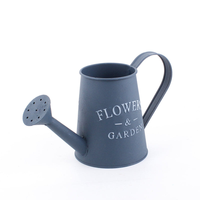 "Flowers & Garden" Steel Watering Can