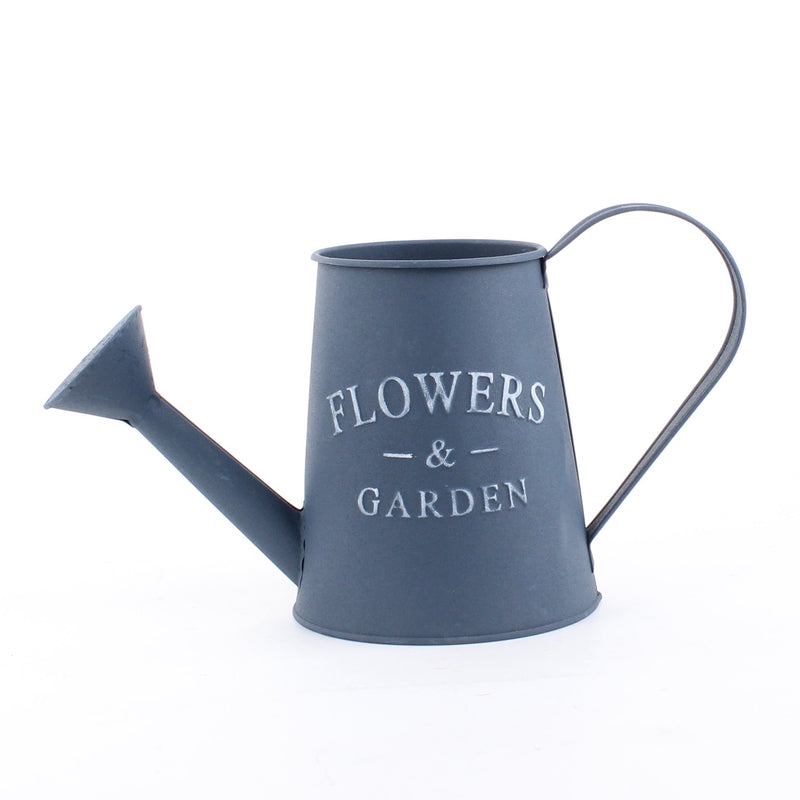 "Flowers & Garden" Steel Watering Can