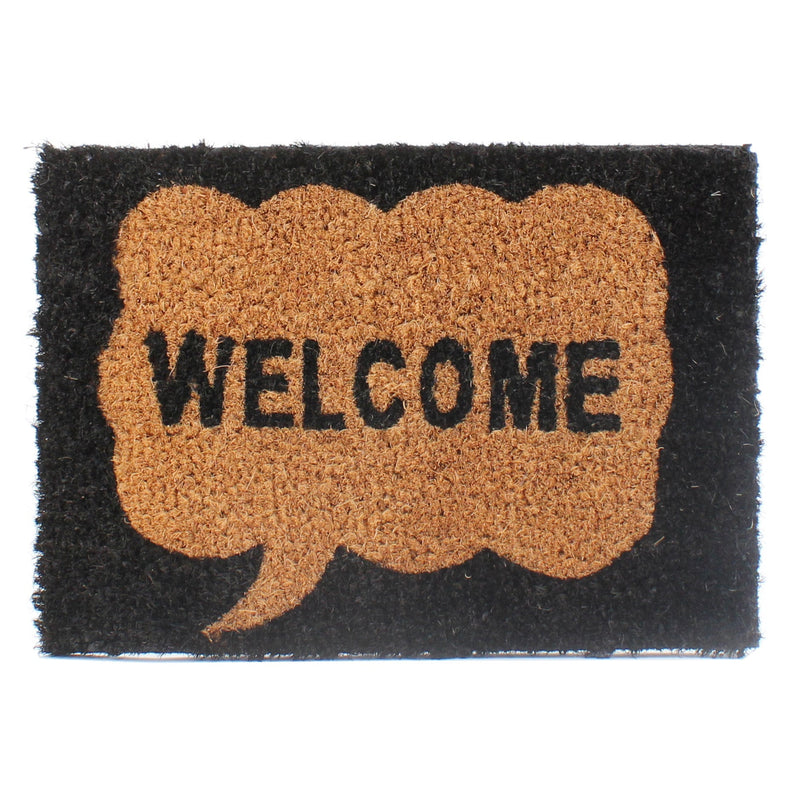 Mini "Welcome" Speech Bubble Door Floor Mat