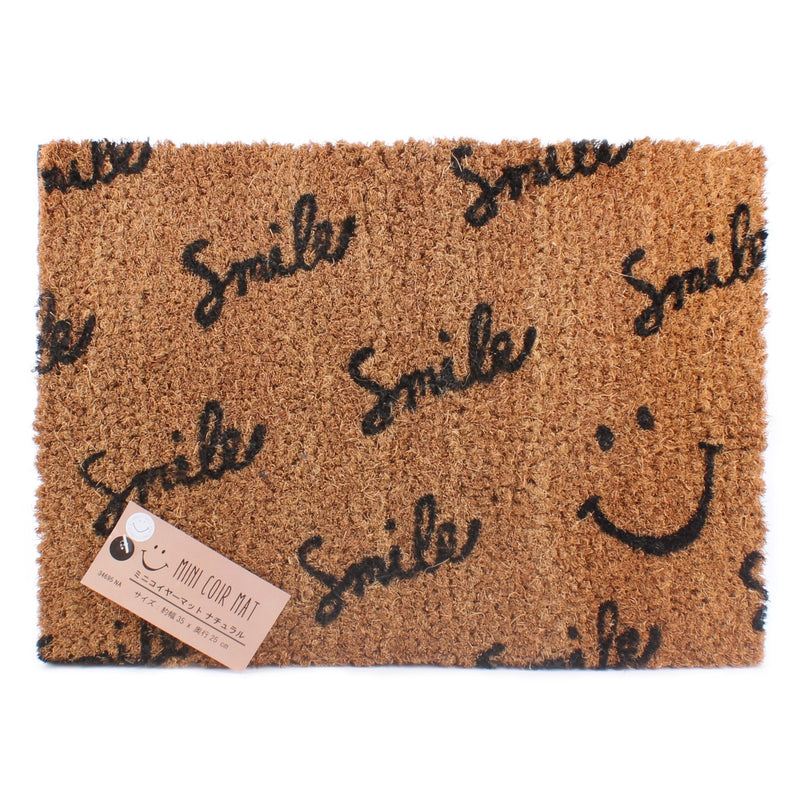 Mini "Smile" Motify Smiley Face Coir Door Floor mat