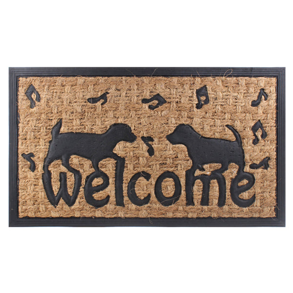 Dogs Rubber & Coir Mat