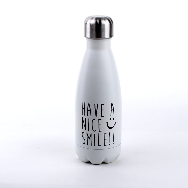 "Have a Nice Smile" Silicone Rubber Thermal Bottle (350mL)