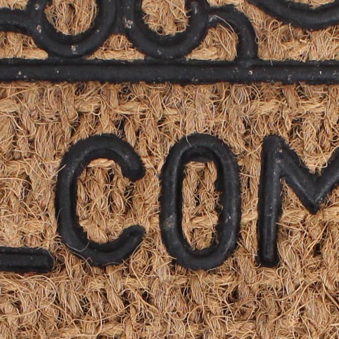 "Welcome" Semicircle Coir Door Mat