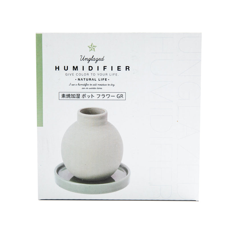 Humidifier (Ceramic/Unglazed Pot/Flower Pot/10cm/Ø9cm/SMCol(s): Green)