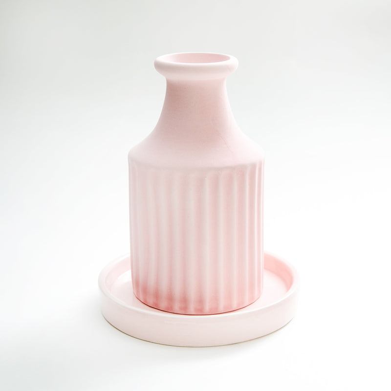 Humidifier (Ceramic/Unglazed Pot/Flower Pot/14cm/Ø8cm/SMCol(s): Pink)