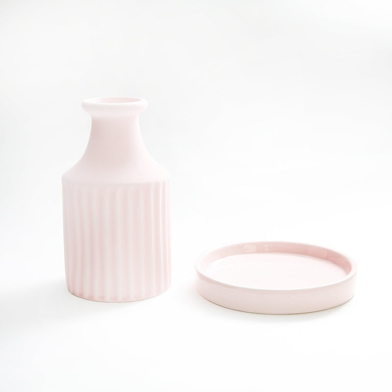 Humidifier (Ceramic/Unglazed Pot/Flower Pot/14cm/Ø8cm/SMCol(s): Pink)