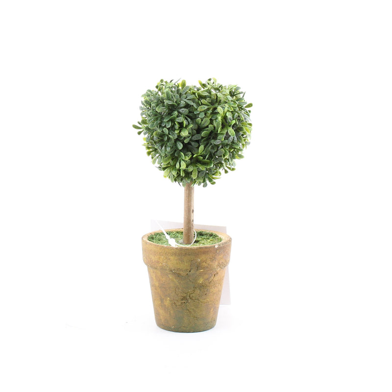 Artificial Plant (PE/PE Foam/Paper/Mini/Topiary/Heart-Shaped/5.5x7x15cm)