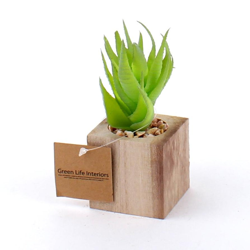 Artificial Plant with Wooden Box Style B