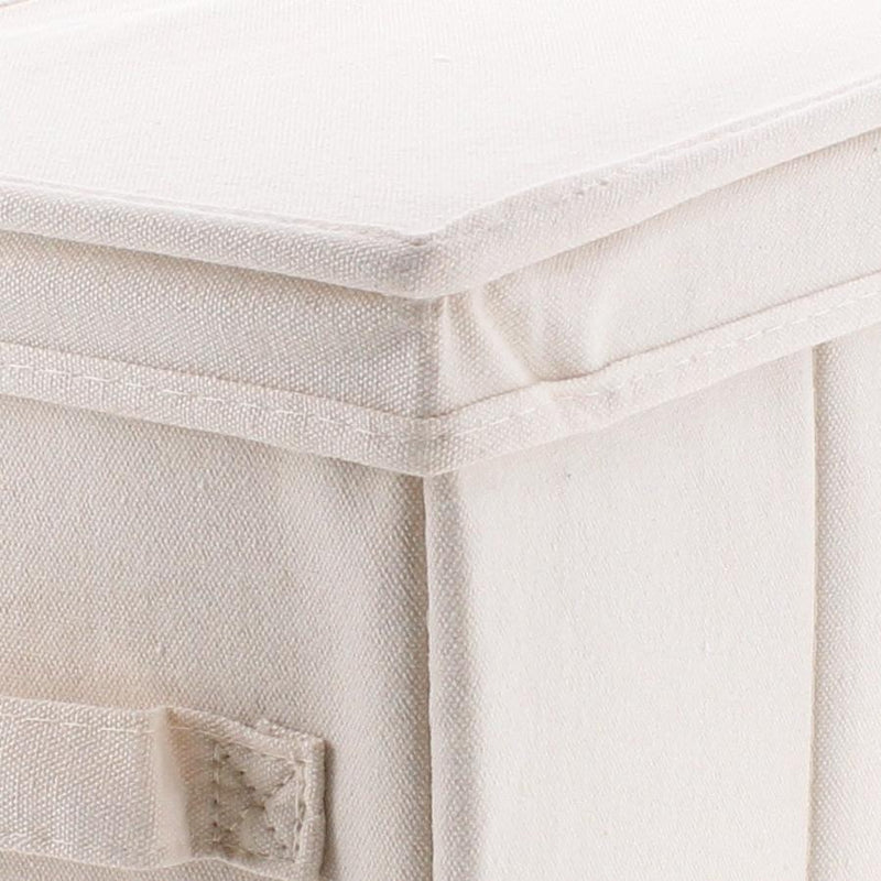 Canvas-Style Tall Storage Box with Lid