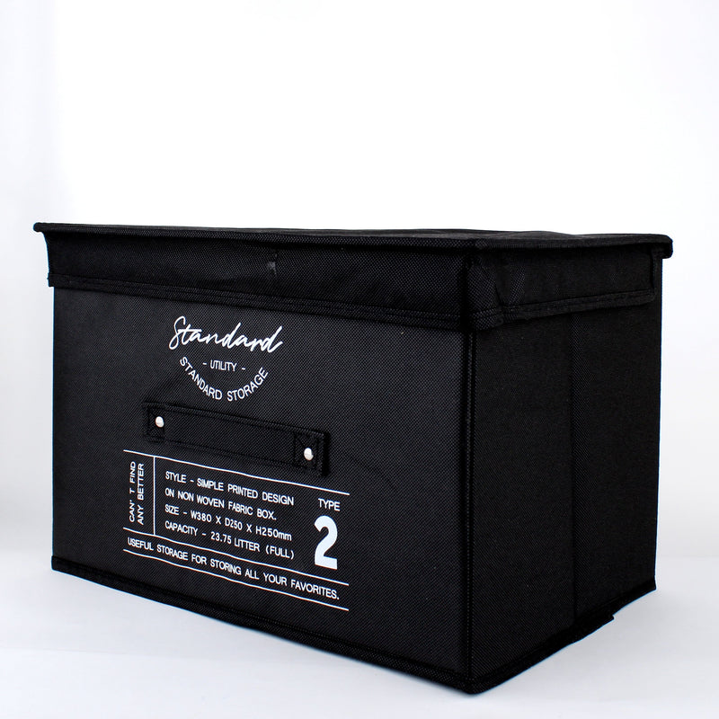Typography Storage Box with Lid