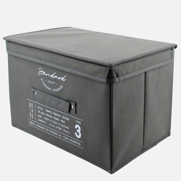 Typography Storage Box with Lid
