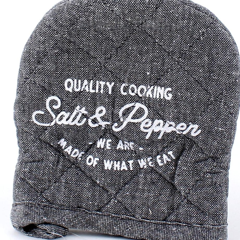 "Salt & Pepper" Oven Mitt (Charcoal Grey)