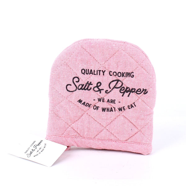 "Salt & Pepper" Oven Mitt (Pink)