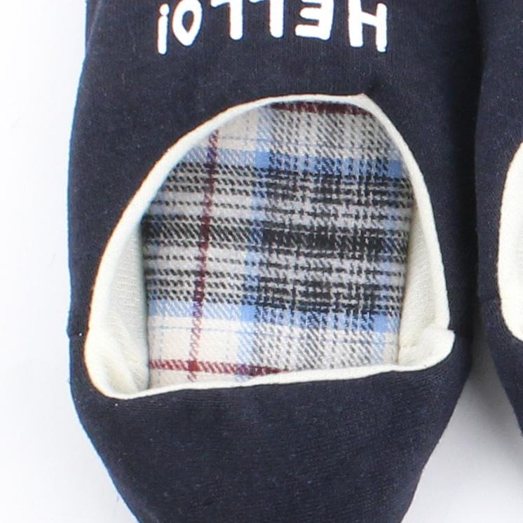 Smiley Face Checkered Room Slippers