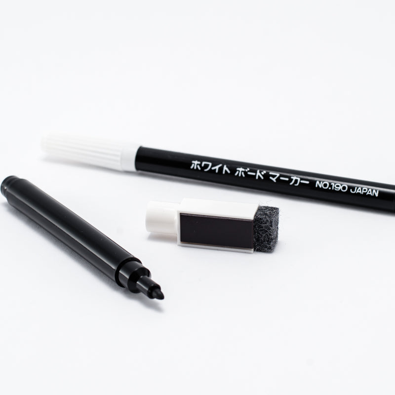 White Board Marker (w/Eraser/Black)