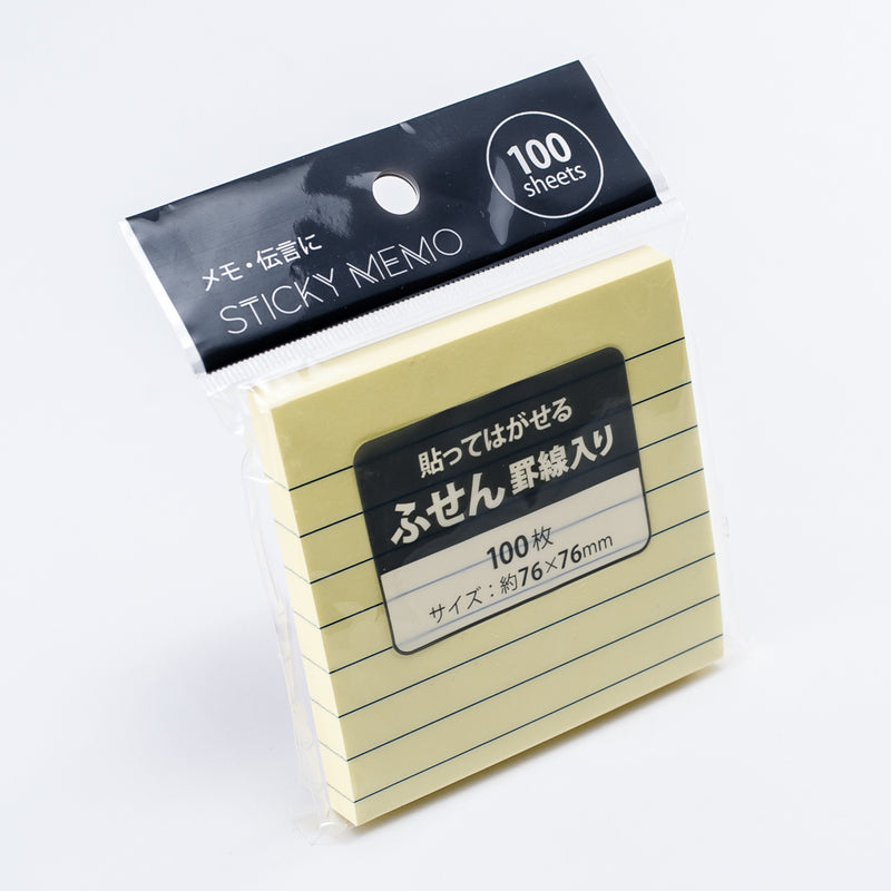 Yellow Lined Sticky Notes (100 sh)