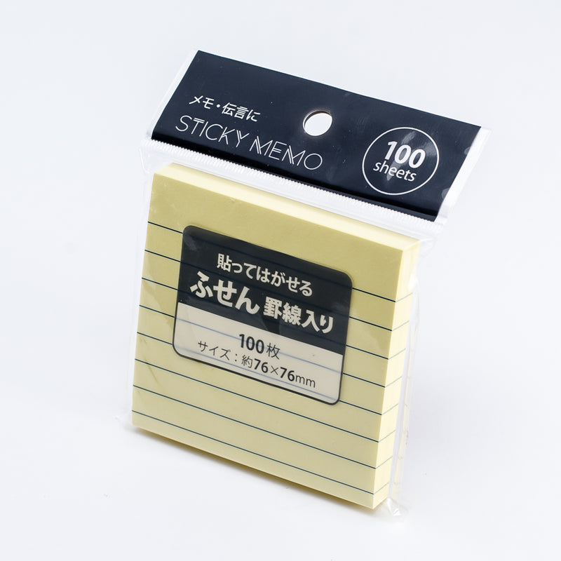 Yellow Lined Sticky Notes (100 sh)