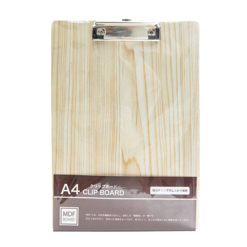 Clipboard (A4*Vertical/Wood-Like/DK BN*BE/31x22cm)