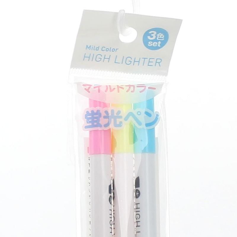 Highlighter Pen (Fluorescence*Double-Ended/3xCol/15.2cm (3pcs))