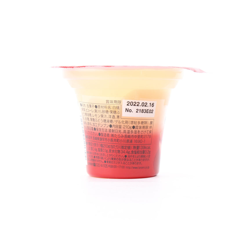 Torokeruajiwai Tarami White Peach Jelly 210 g