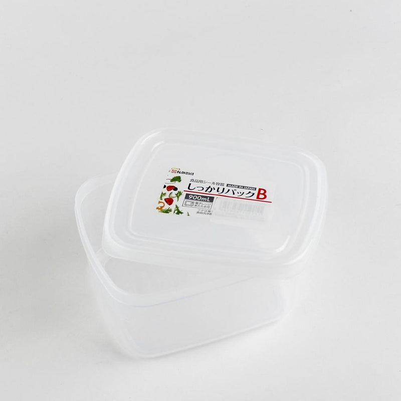 Plastic Food Container (Microwavable/Square/CL/14.2x12.6x7cm / 900mL)