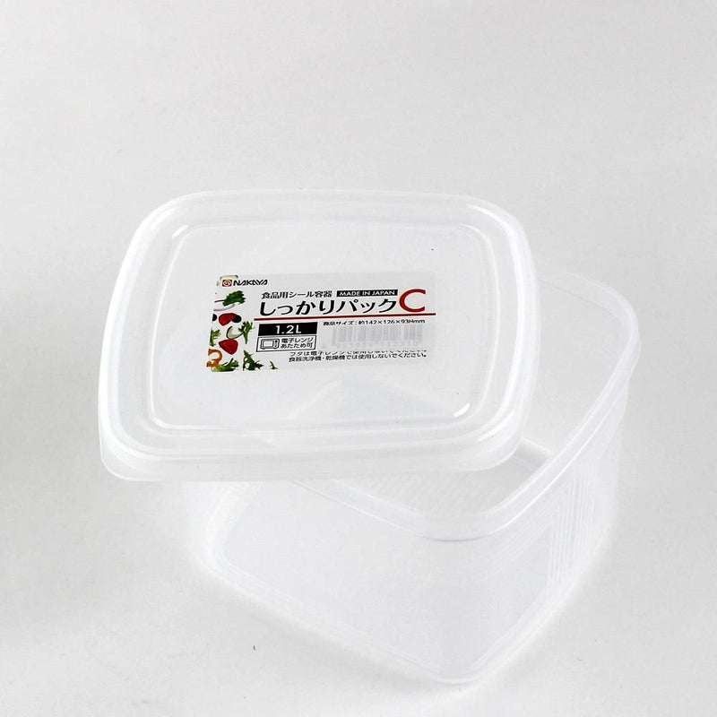 Plastic Food Container (Microwavable/Round/CL/14.2x12.6x9.3cm / 1.2L)