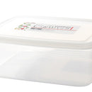 Plastic Food Container (Microwavable/Rect/CL/20.5x15x7.9cm / 2L)