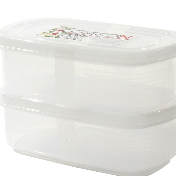 Plastic Food Container (Microwavable/Oval/CL/14.2x7.9x4.6cm / 300mL (2pcs))