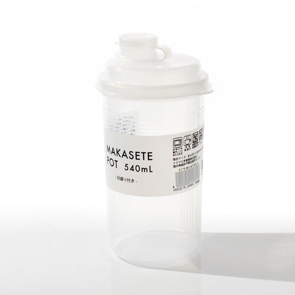 Plastic Container - 540mL (PP/f/Liquid/Cylinder/CL/d.8.5x16.6cm / 540mL)