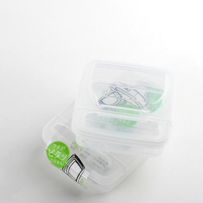 Plastic Food Container (Square/CL/10.5x10.5x4.3cm / 250mL)