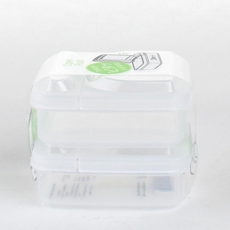 Plastic Food Container (Square/CL/10.5x10.5x4.3cm / 250mL)