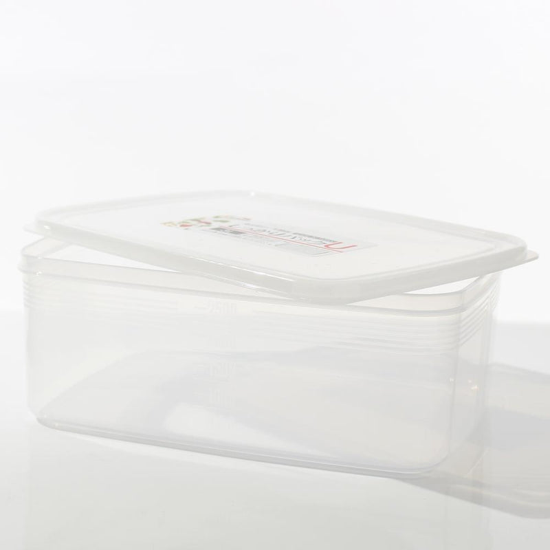 Plastic Food Container (Microwavable/Rect/CL/24.1x17.6x9.1cm / 3L)