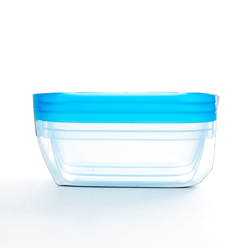 Plastic Food Container (Microwavable/BL/12.9x9.2x4.1cm / 220mL (3pcs))