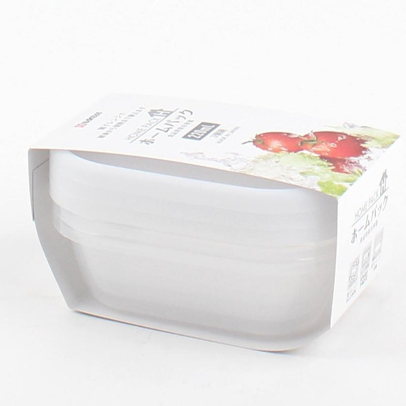 Plastic Food Container (Polypropylene/9.2x12.8x4.1cm / 220mL (3pcs))