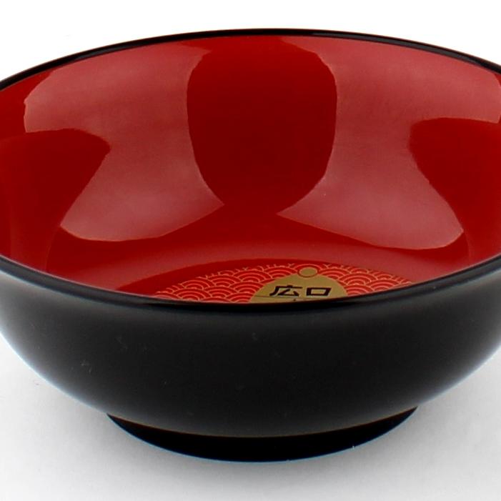 Lacquer Bowl (Microwavable/BK/RD/14.5x5.5cm)
