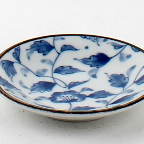 Plate (Porcelain/Mini/Small/Condiments/Flower/1.7x9x9cm)