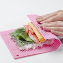 Kokubo Sushi Rolling Mat for Hand Cone with Rice Paddle (Pink)