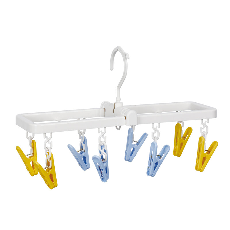 Kokubo Laundry Drying Hanger (Foldable*w/8 Clothespins/Rect)