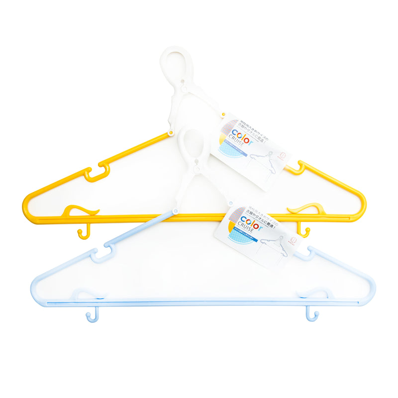 Hanger (PP/Steel Wire/Jumbo/Clip-On/14x49.7x28cm/SMCol(s): Blue)