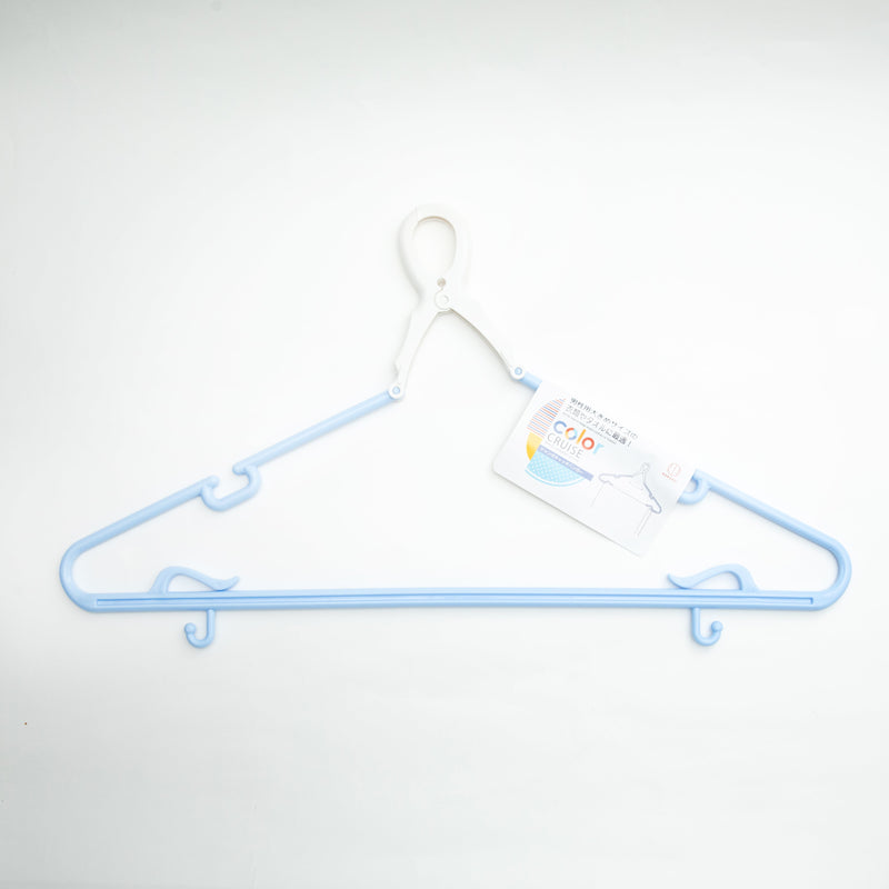 Hanger (PP/Steel Wire/Jumbo/Clip-On/14x49.7x28cm/SMCol(s): Blue)