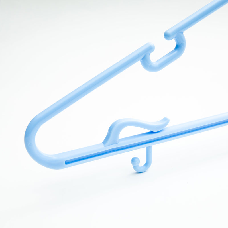 Hanger (PP/Steel Wire/Jumbo/Clip-On/14x49.7x28cm/SMCol(s): Blue)