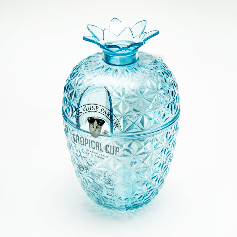 Food & Drink Cup (Pineapple-Shaped/"Paradise Parlor Tropical Cup"/16cm/Ø10cm/SMCol(s): Blue)
