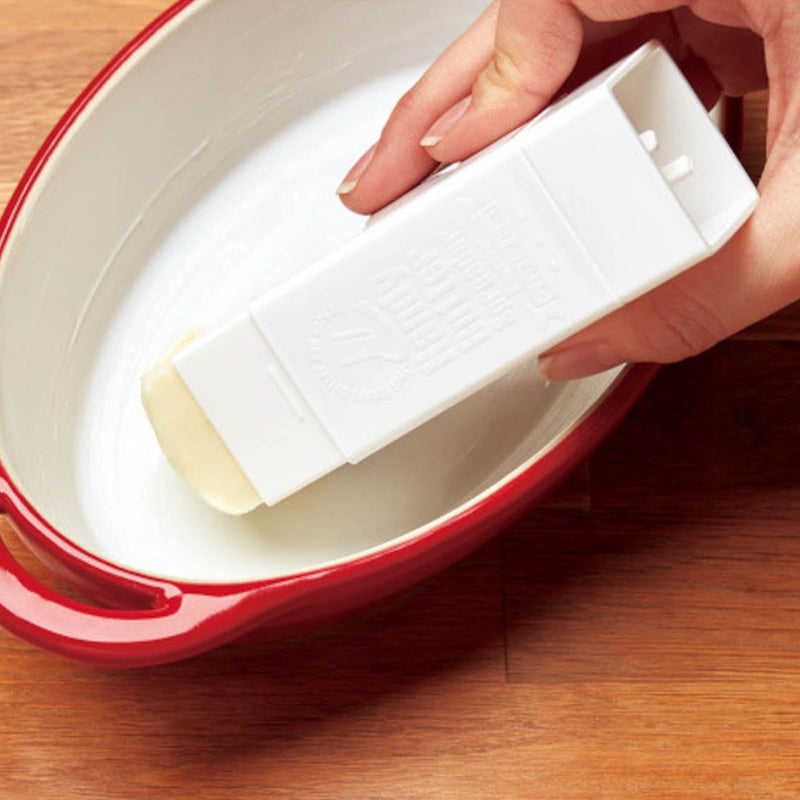 Kokubo Butter Stick Spreader (PP/With Cutting Size Guide/3.5x11x3.5cm)