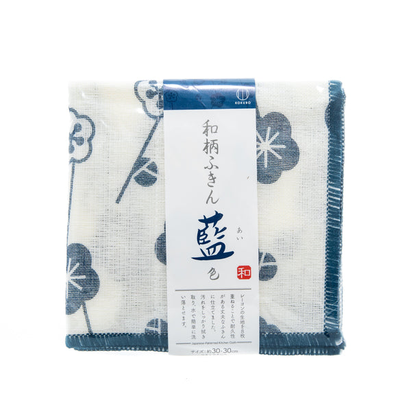 Kokubo Plum Flower Patterened Cotton Cleaning Cloth 