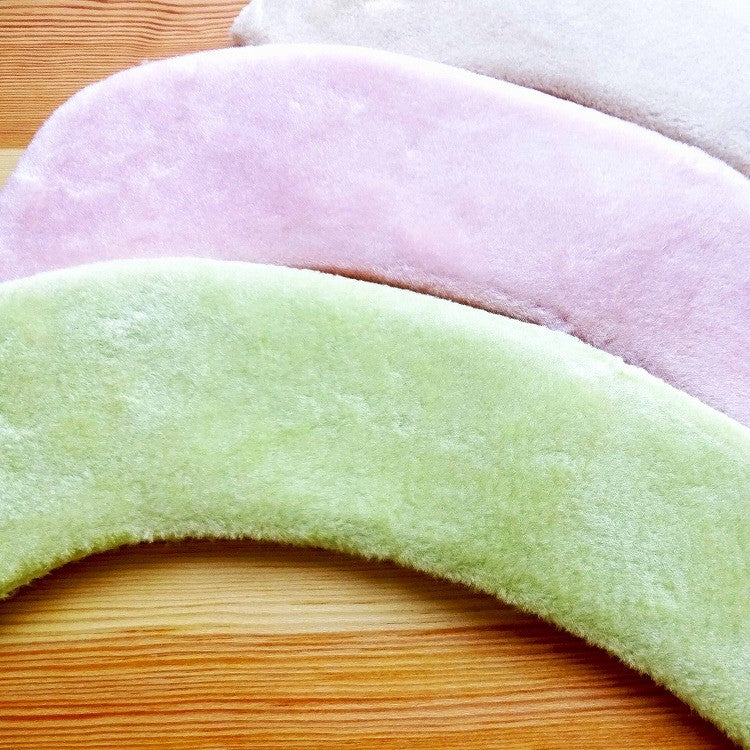 Toilet Seat Cover (Puffy/Sherpa Fleece/Reusable Adhesive/For All Toilet Seat Shapes/3x20x28cm (1 pair)/SMCol(s): Pink)