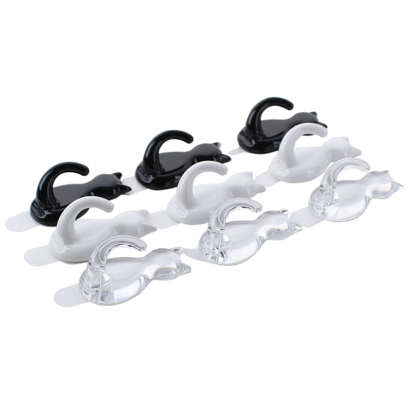 Cat Shaped Hooks with Adhesive