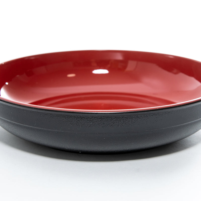 Black Lacquer Bowl with Red Interior