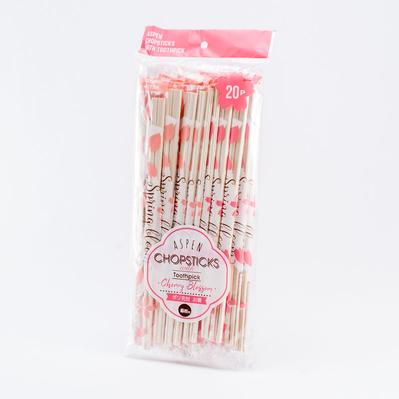 Chopsticks with Toothpick (Cherry Blossom (20pcs))
