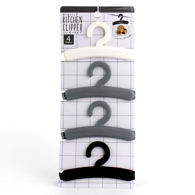 Clips (PP/Hanger-style/Closing Plastic Bags/6x11x1.5cm (4pcs))